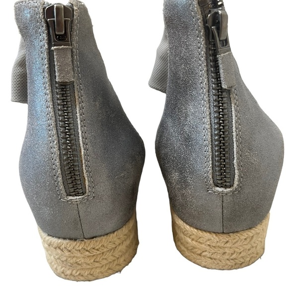 EILEEN FISHER Zoe Metallic Leather and Mesh Espadrille - Picture 5 of 11